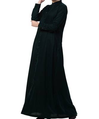 Green Velvet  High Fashion Velvet Abaya Dress 3