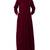 Maroon Velvet  High Fashion Velvet Abaya Dress
