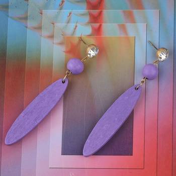 Charm Designer Wooden Light Weight Dangler Earrings For Girls And Women 1