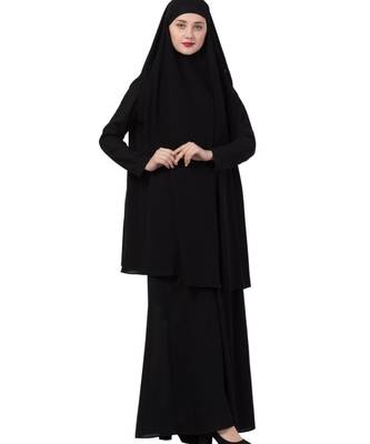 Black kashibo Abaya Khimar Combo 5