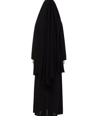 Black kashibo Abaya Khimar Combo 6
