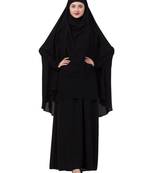 Black kashibo Abaya Khimar Combo