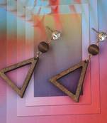 Elegant Dangler Wooden Earrings For Girls And Women