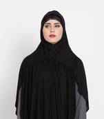 Black Designer Jersey Hijab