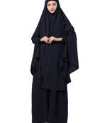 Blue kashibo Abaya Khimar Combo