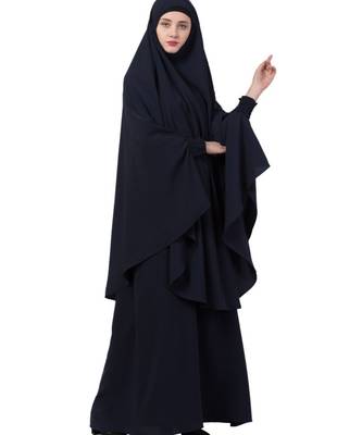Blue kashibo Abaya Khimar Combo 5