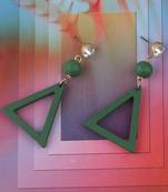 Elegant Dangler Wooden Earrings For Girls And Women