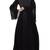 Black Nida  Abaya Dress For Special Occasions