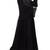 Black Nida  Abaya Dress For Special Occasions