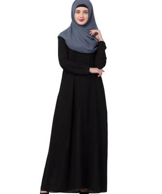 Grey Georgette Ready To Wear Hijab 3
