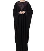 Black Nida Embroidered Kaftan
