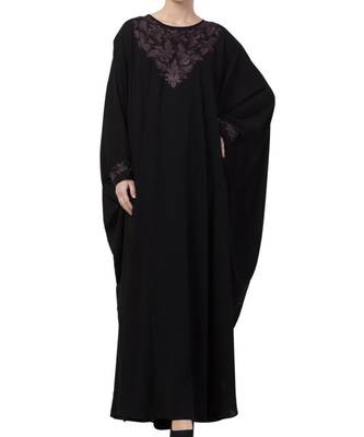 Black Nida Embroidered Kaftan 2