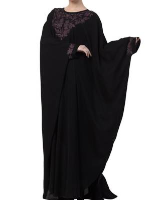 Black Nida Embroidered Kaftan 4