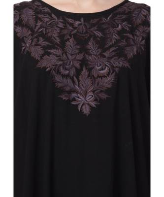 Black Nida Embroidered Kaftan 7