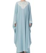 Blue Nida Embroidered Kaftan
