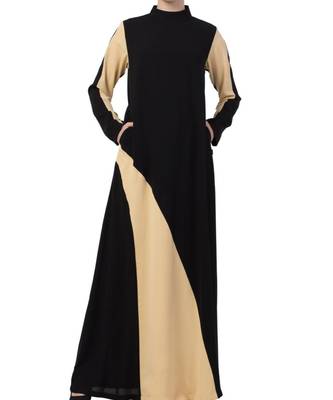 Black kashibo Modest Dress In Dual Color 1