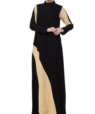 Black kashibo Modest Dress In Dual Color 4