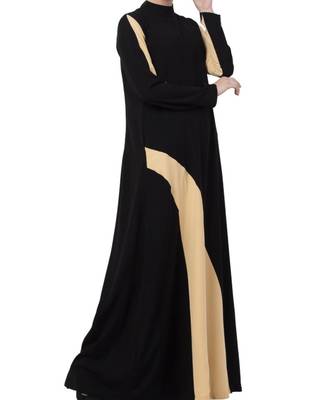 Black kashibo Modest Dress In Dual Color 5