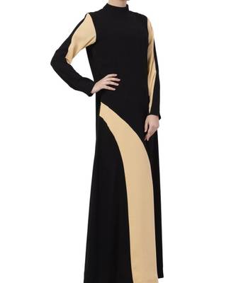 Black kashibo Modest Dress In Dual Color 6