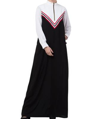 Black kashibo Modest Dress In Multi Color 1