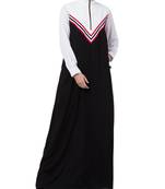 Black kashibo Modest Dress In Multi Color