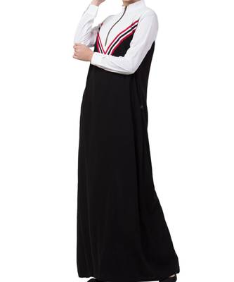 Black kashibo Modest Dress In Multi Color 2
