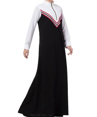 Black kashibo Modest Dress In Multi Color 4