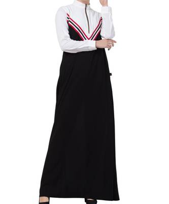 Black kashibo Modest Dress In Multi Color 6
