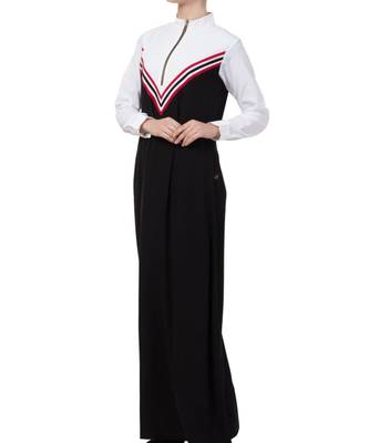Black kashibo Modest Dress In Multi Color 7