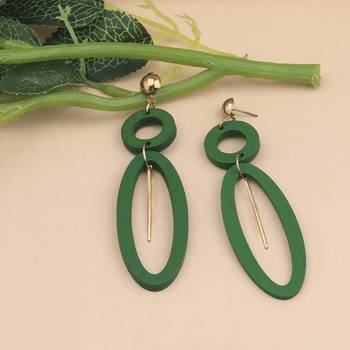 Stylish Designer Light Weight Wooden Earrings For Girls And Women 2