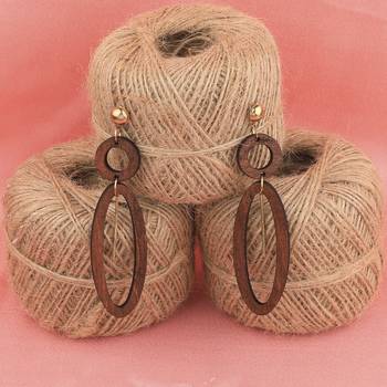Stylish Light Weight Wooden Earrings For Girls And Women 3