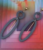 Delicate Party Wear Wooden Dangles Earrings Perfect And Different Look For Women Girl.