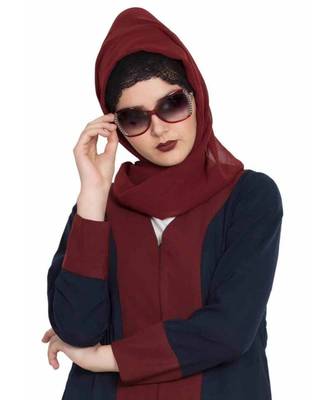 Long And Wide Stole Hijab Made Of Soft And Super Fine Georgette 1