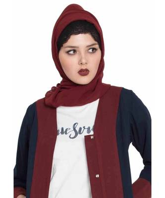 Long And Wide Stole Hijab Made Of Soft And Super Fine Georgette 2
