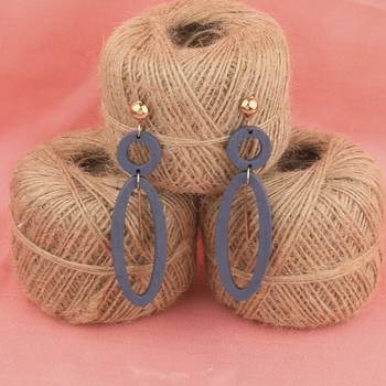 Delicate Party Wear Wooden Dangles Earrings Perfect And Different Look For Women Girl. 3