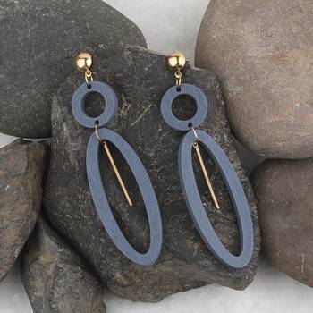 Delicate Party Wear Wooden Dangles Earrings Perfect And Different Look For Women Girl. 4