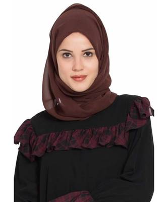 Long And Wide Stole Hijab Made Of Soft And Super Fine Georgette 1
