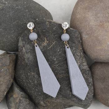 Party Wear Natural Wooden Earring For Perfect And Different Look For Women 3