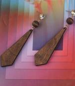 Antique Natural Wooden Dangler Earrings For Girls And Women.