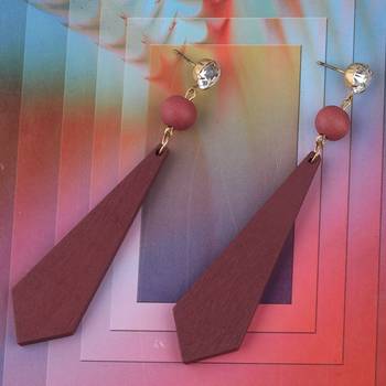 Wonderful Attractive Wooden Light Weight Earrings For Girls And Women. 1