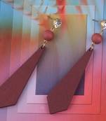 Wonderful Attractive Wooden Light Weight Earrings For Girls And Women.