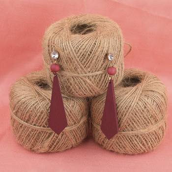 Wonderful Attractive Wooden Light Weight Earrings For Girls And Women. 3