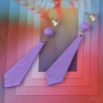 Charm Stylish Wooden Earrings Light Weight For Girls And Women. 1