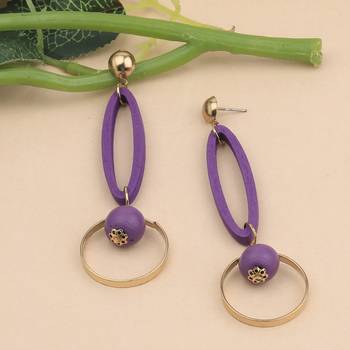 Party Wear Natural Wooden Earring For Perfect And Different Look For Women 2