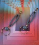 Ethnic Party Wear Dangler Wooden Earrings For Girls And Women