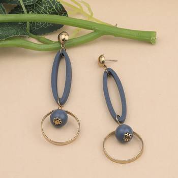 Ethnic Party Wear Dangler Wooden Earrings For Girls And Women 2