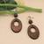 Attractive Wooden Light Weight Earrings For Girls And Women.