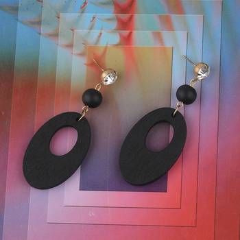 Exclusive Wooden Earrings Long Dangler Light Weight For Girls And Women. 1