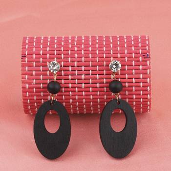 Exclusive Wooden Earrings Long Dangler Light Weight For Girls And Women. 3