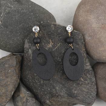Exclusive Wooden Earrings Long Dangler Light Weight For Girls And Women. 4